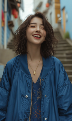 Chen Jiru: Portrait of Elegance and Confidence in Blue