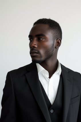 Elegance in Harlem: Portrait of a Refined Gentleman, Inspired by the Harlem Renaissance