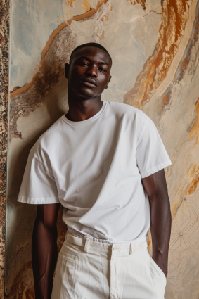 Neoclassical Elegance: A Modern Gentleman Embracing Timeless Beauty