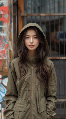 Neogeo Grace: Aguri Uchida's Stylish Encounter at the Fence