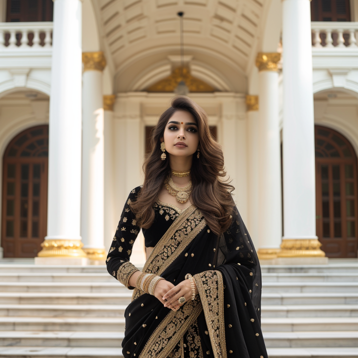 Regal Elegance: A Tribute to Bengal School of Art Through Indian Model 