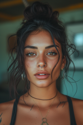 Beauty of Tunisia: Ayshia Taşkın's Elegant Portrait