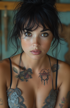 Bold Beauty: Echo Chernik's Seductive Stare