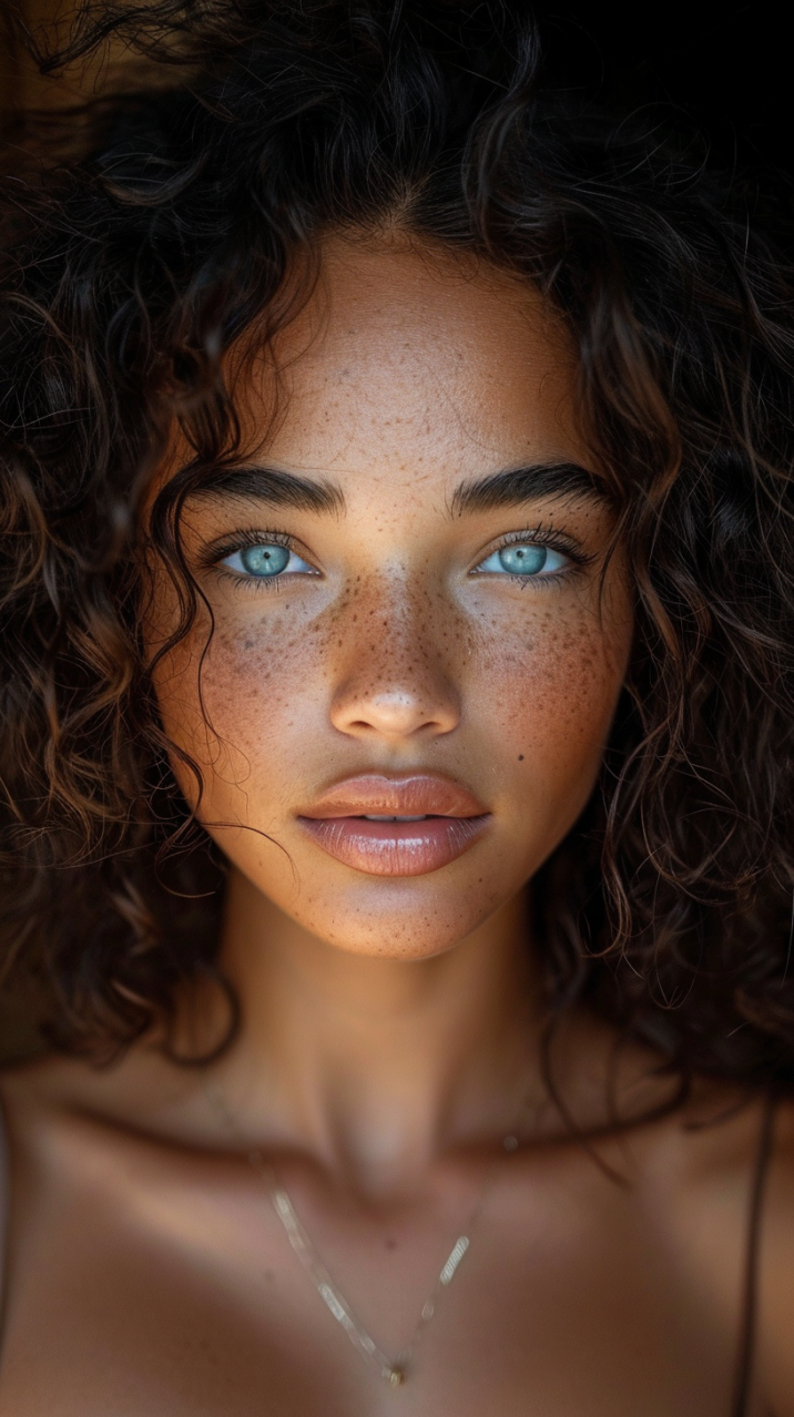 Brazilian Beauty: A Portrait of Freckled Elegance | iFoto