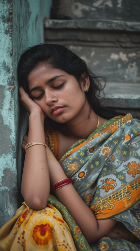 Contemplation in Neoplasticism: Bangladeshi Model Ella Guru Rests with ...