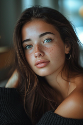 Freckled Beauty: Barbara Greg's Enchanting Portrait | iFoto