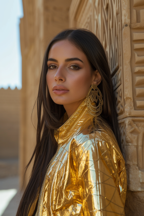 Gilded Heritage: A Fusion of Qajar and Egyptian Art in Peruvian Fashion Photography by Annabel Eyres