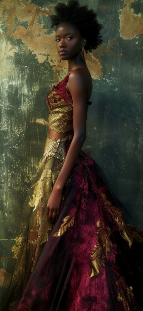 Golden Goddess of the Future: Afrofuturism Fashion with Egyptian Flair by Chinwe Chukwuogo-Roy