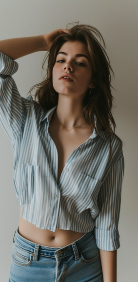 Graceful Elegance: A Character Portrait of Claire Hummel, the Model, Captured in Private Press