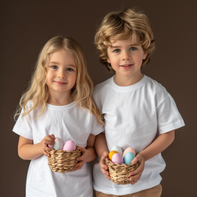Harvesting Hope: Young Models Embracing Nature's Bounty in Christian Hilfgott Brand's Product Photoshoot