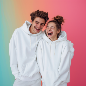 Joyful Youth: Radiant Smiles in Rayonism