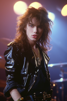 Rockstar Revival: 80s Glamour with Derold Page and Jimmy Nelsson in Colorized Rococo Tribute