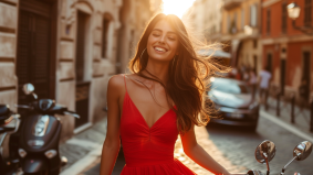 Rosso Passione: A Stylish Ride Through Florence