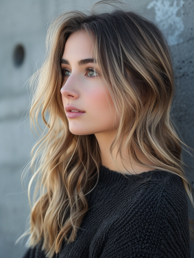 Serious Beauty: Alison Geissler in Black Sweater