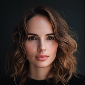 Serious Beauty: Daphne Fedarb's Perfect Portrait in Black