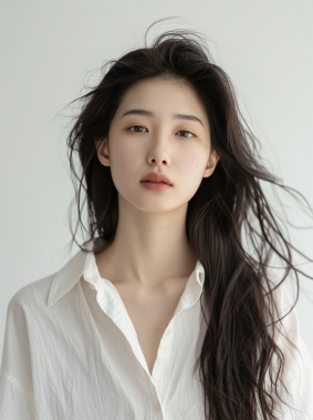 Whispers of Nature: Ai Xuan's Flawless Portrait