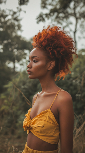 Afrofuturism Elegance: The Vibrant Portrait of Chinwe Chukwuogo-Roy in Nature