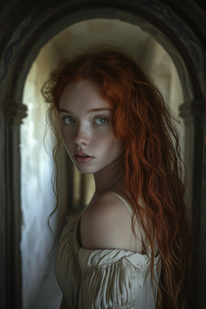 Anka's Pre-Raphaelite Reflection: Freckled Irish Teen Model ...