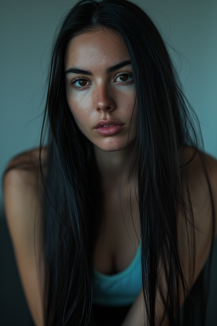 Au Naturel Beauty Guatemalan Bikini Model's Serene Pose by Dave Melvin