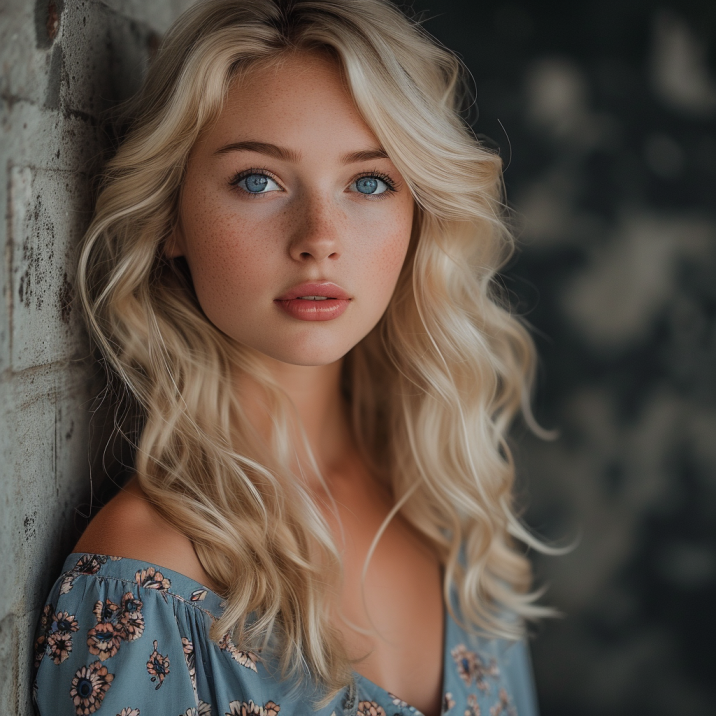 Blue-eyed Serenity: Ukrainian Teen Model Embracing Rococo Elegance In 