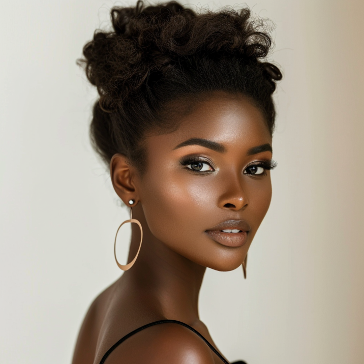 Bronze Beauty: Harlem Renaissance Inspired Ethiopian Model with Large ...