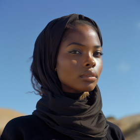 Celestial Elegance: Afrofuturistic Portrait of Chinwe Chukwuogo-Roy, Celebrating Beauty and Strength