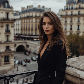 City Charms: Elina Karimova's Elegance in European Lingerie
