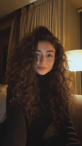 City Chic: Elina Karimova's Polaroid Portrait in Dubai Oasis