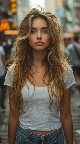 City Serenity: Eszter Mattioni Captured in Urban Stillness