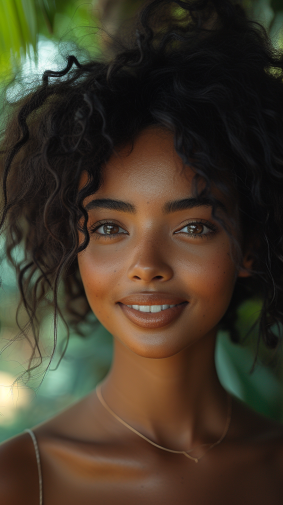 Dominican Beauty: Radiant Smile under the Caribbean Sun