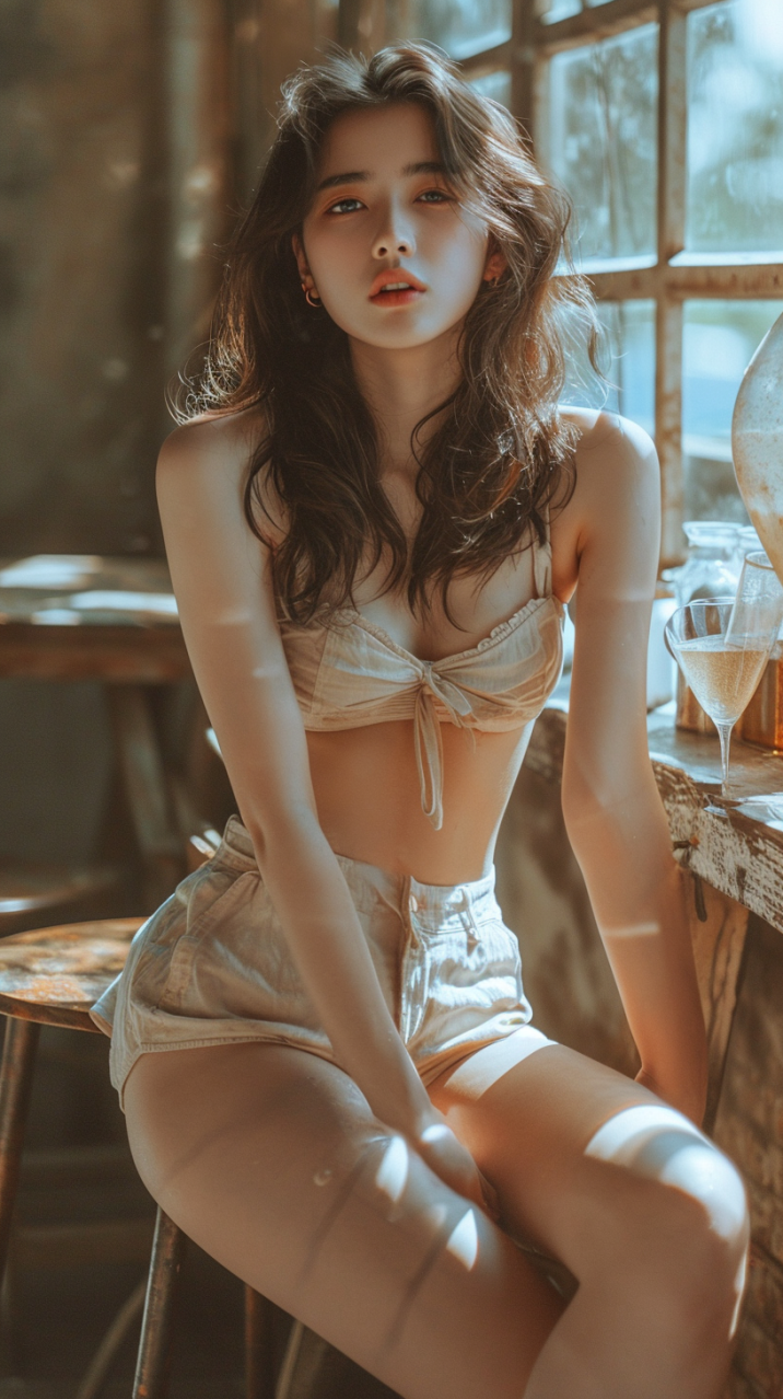 Eastern Elegance Lingerie Model in Ai Xuan s World iFoto