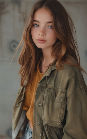 Effortless Elegance: Eszter Mattioni's Iconic Pose Captured by Kai Carpenter in Barbizon Style