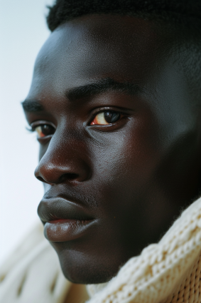 Harlem Renaissance Redux: Intense Gaze of a Cuban Model Captured in a Timeless Portrait by Bruce Onobrakpeya
