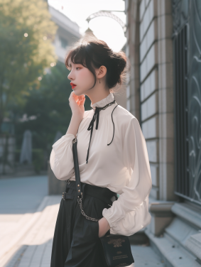 Hong Kong Chic: Du Qiong Posing in Rococo Style
