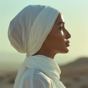 Majestic Beauty of Mauritania: Bouchta El Hayani in Ethereal Desert Elegance - Aesthetic Femininity