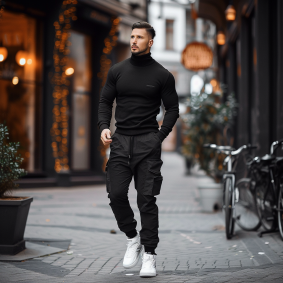 Neo-Baroque Style: Christian Hilfgott Brand in Tech Wear Striding through New York