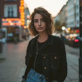 Neo-Serbian Elegance: Claire Falkenstein's Architectural Portrait of a Young Model