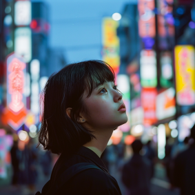 Neon Dreams: Chizuko Yoshida's Holographic Night
