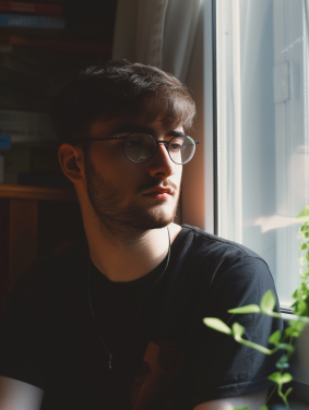 Portrait of Contemplation: Bernat Sanjuan's Aesthetic View Through the Window