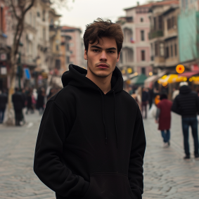 Retrato Urbano: El Joven Modelo Español Alexander Kucharsky en las Calles