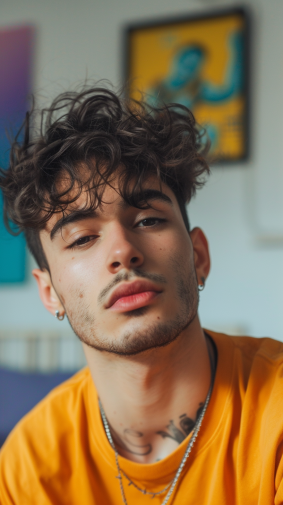 Rococo Reverie: Brazilian Male Model Captured by Anthony Angarola