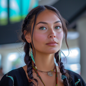 Sacred Gaze: An Ode to Maya Through Cloisonné Expression
