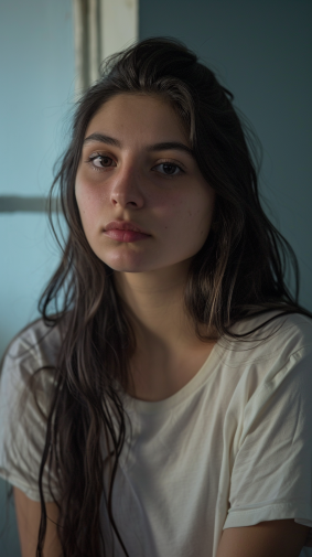 Samoan Serenity: Elina Karimova's Renaissance Portrait in Au Naturel Beauty