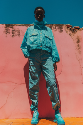 Senegal's Afrofuturist Vision: A Stunning Portrait in Pastels Featuring Chinwe Chukwuogo-Roy's Influence