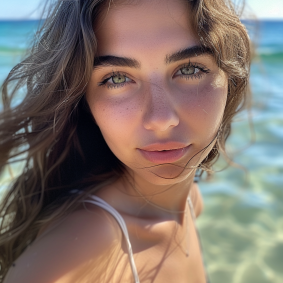 Serenity in Motion: Elina Karimova Embracing Nature's Beauty