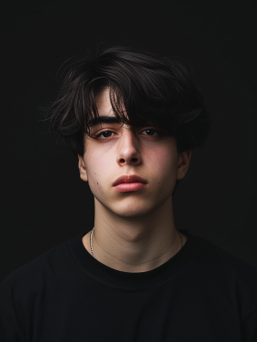 Serious Gaze: Modern Elegance in Kai Carpenter's Cubo-Futuristic Portraiture of Anthony Angarola