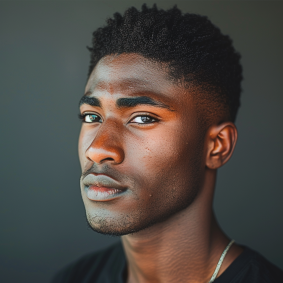 Soulful Stare: Iconic Harlem Renaissance Inspired Portrait of Ghanaian ...