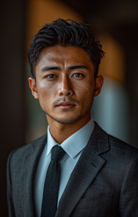 Thai Elegance: Eizan Kikukawa Captured in Professional Portrait