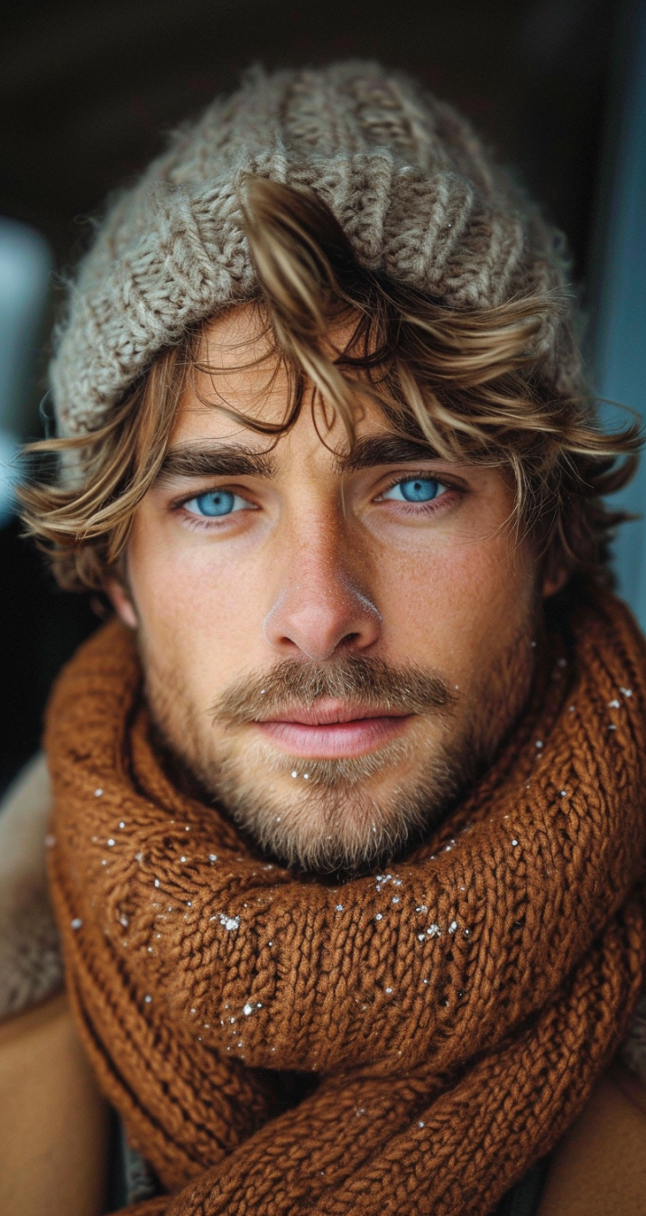 Unveiling the Majestic Gaze: Eric de Kolb, the Icelandic Male Model,  Radiates Perfect Eyes | iFoto