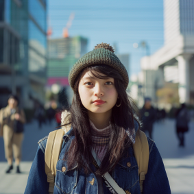 Urban Elegance: Chizuko Yoshida in the Cityscape
